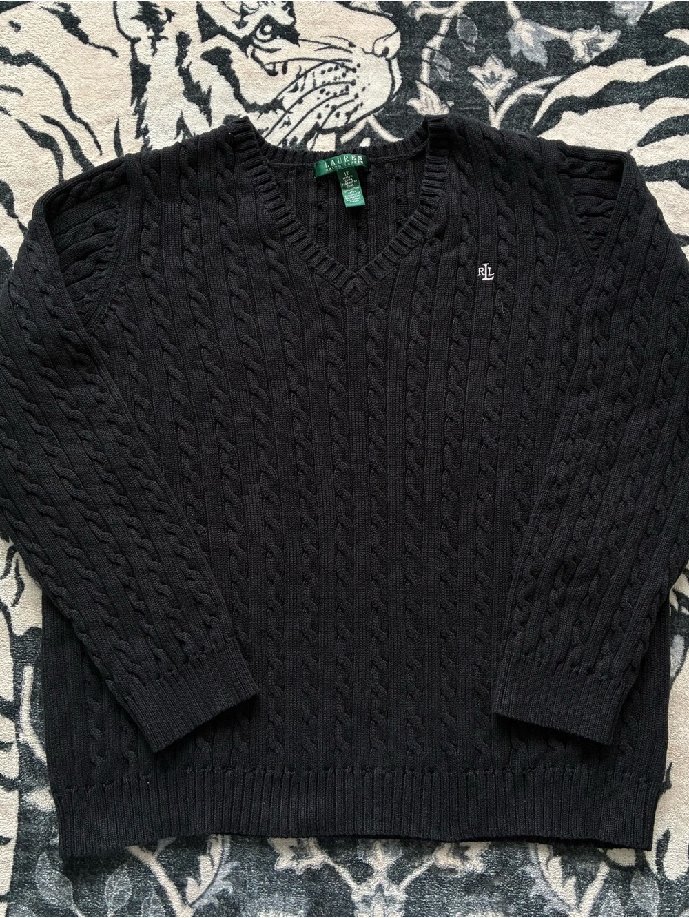 000 - WOMENS POLO RALPH LAUREN BLACK SWEATER